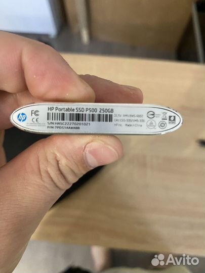 Внешний SSD 250Gb HP Portable P500
