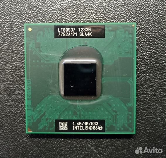 CPU Intеl Pentium Mobile T2330 Duаl-Соrе 2x1600мгц