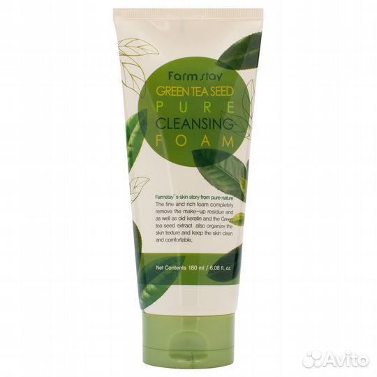 Farm Stay Пенка очищающая экстракт зеленого чая