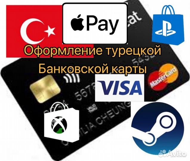 Оформление Турецкой карты(apple pay, google pay)
