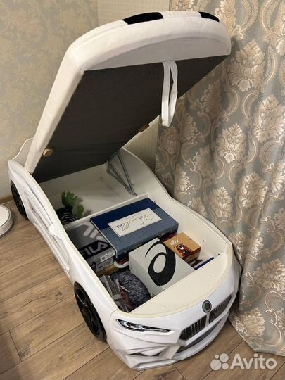 Кровать детская машина Romack Romeo-M белая