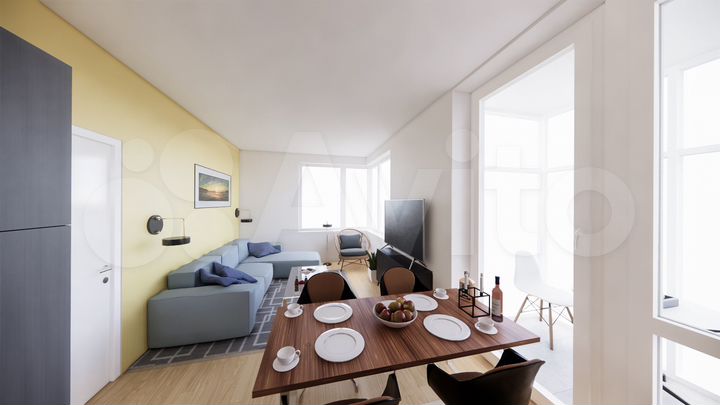 2-к. квартира, 60,9 м², 3/14 эт.