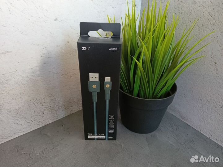 Кабель ZMI Magnet USB Lightning Apple Cable 1m Син