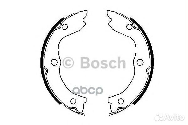 Колодки тормозные барабанные зад 0986487698