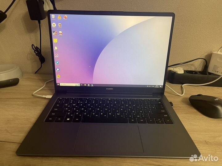 Ноутбук huawei matebook d 14 mdf x серый