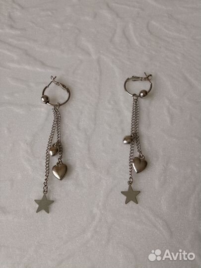 Серьги и броши бижутерия