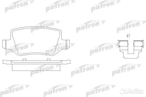 Колодки тормозные задние MB A-Class (W168) 97, A-Class (W169) 04, B-Class (W245) 05, Vaneo (V414) 02