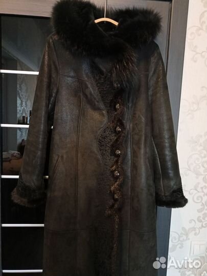 Дубленка натуральная женская 48 размер Турция