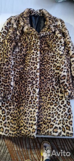 Искусственная леопардовая шуба