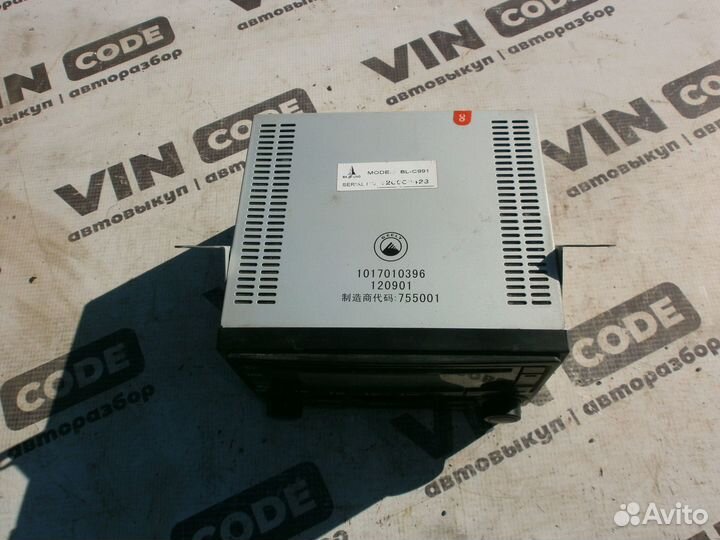 Магнитола Джили мк кросс