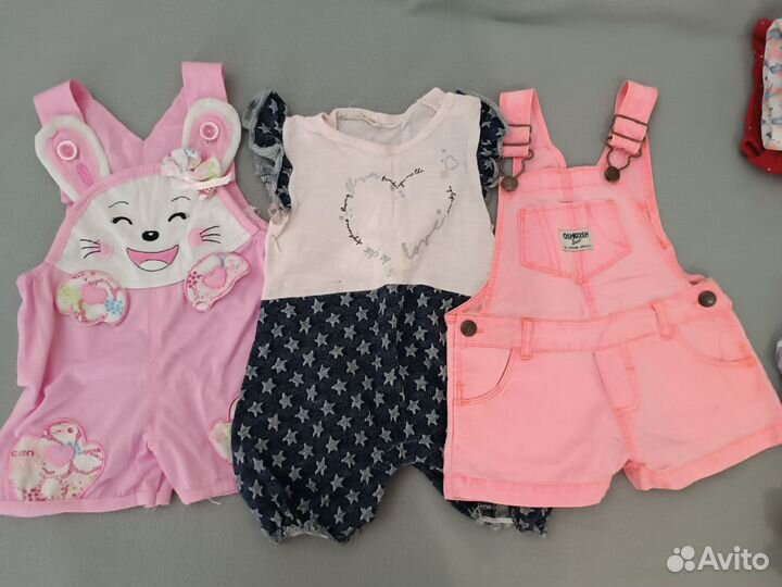 Пакет вещей и обуви 74-80 на девочку