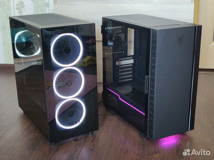 Корпус MSI MPG quietude 100S, nzxt H7 elite