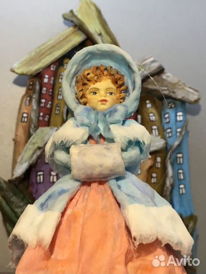 Ватные елочные игрушки