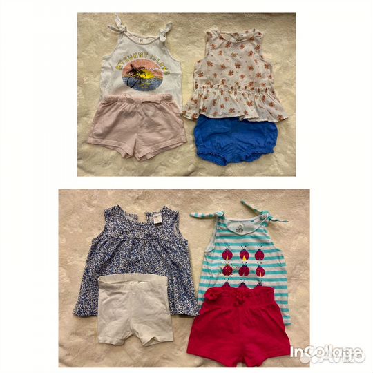 Вещи пакетом на девочку 68-74