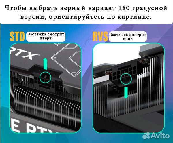 Адаптер для видеокарт ATX 3.0 12vhpwr 180гр STD