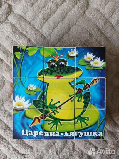 Детские кубики с изображением сказок