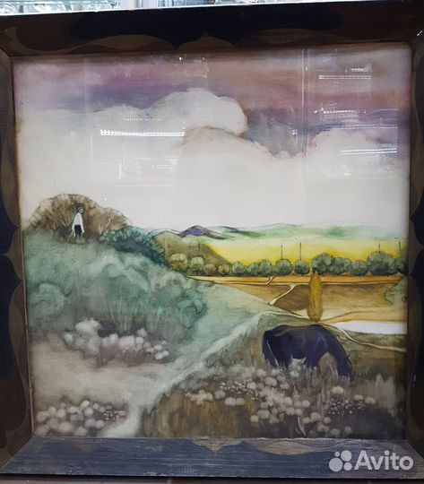 Картина Тишина. Бумага, акварель, пастель. Автор