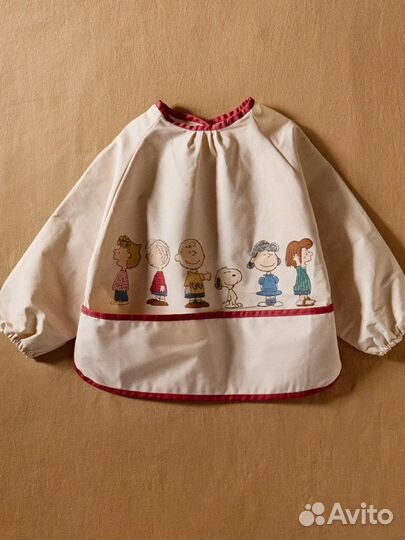 Фартук нагрудник для кормления zara home snoopy