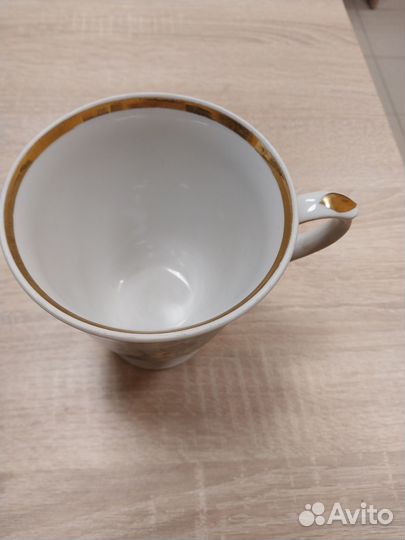 Бокал с блюдцем Дулево 2001 г 600 мл (оригинал)