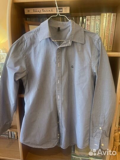 Рубашка офисная benetton размер 48