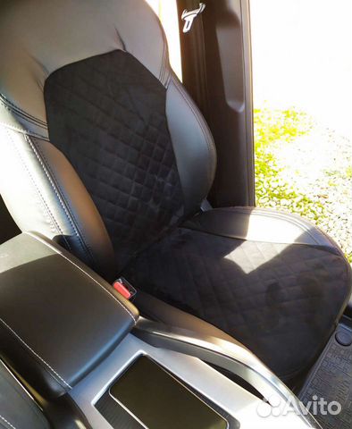 Авточехлы из экокожи + алькантара для Джили Атлас