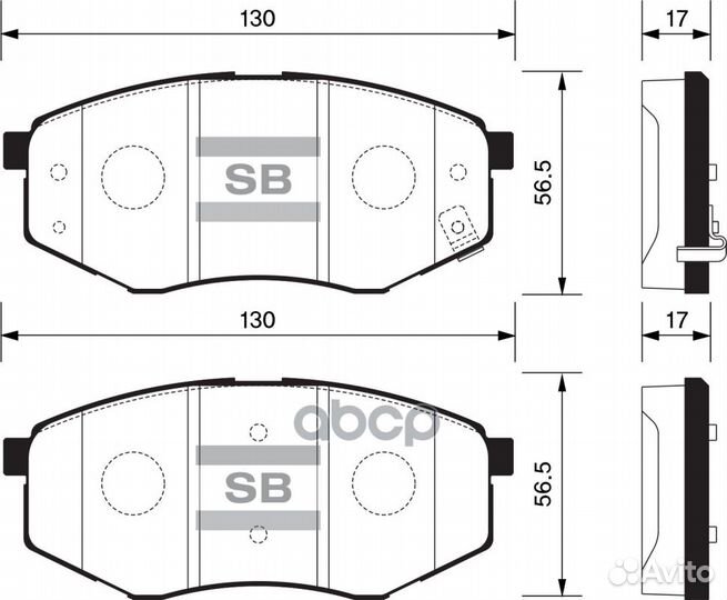 Колодки торм.перед. SP1374 Sangsin brake