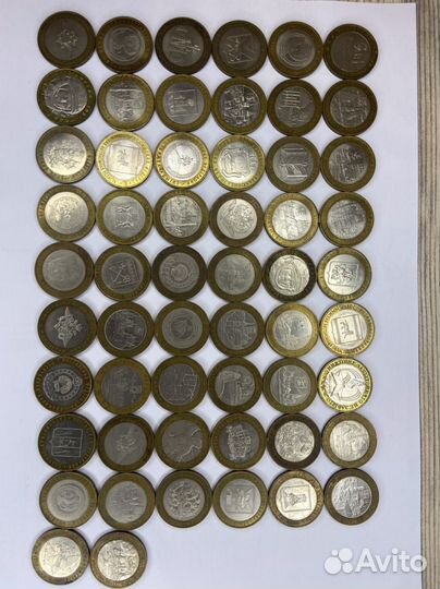 Юбилейные монеты 10 рублей коллекция