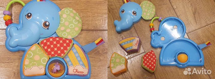 Развивающие игрушки коврик chicco, lamaze