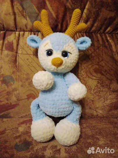 Лама, Единорожка, Олененок.Вязаные игрушки