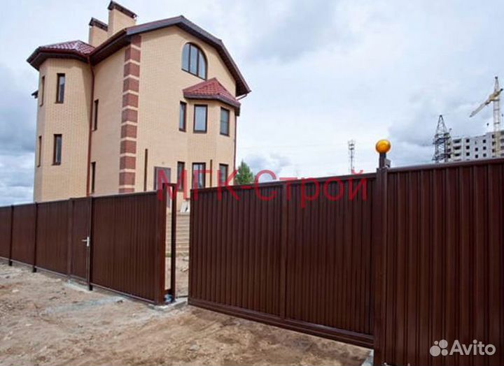 Откатные ворота под ключ