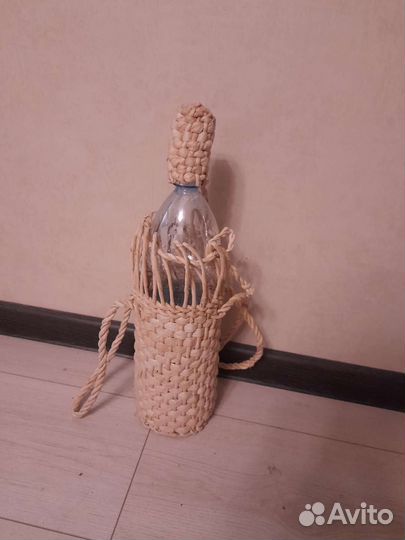 Плетеный чехол на бутыль 1-1,5л