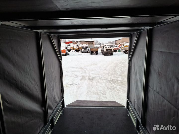 Прицеп 2-осный 3.7х1.5х1.7 с борт-трапом