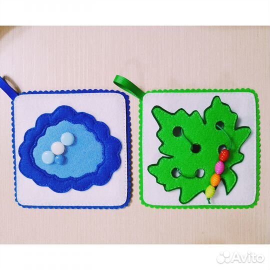 Развивающие карточки для малышей из фетра