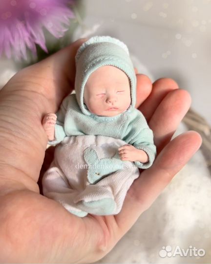 Мини реборн Илюша. Миниатюрная кукла младенец