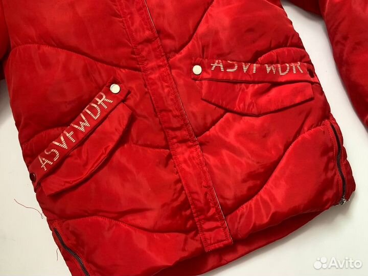 Пуховик на девочку евро зима демисезон 146