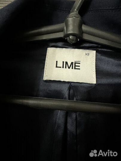 Новый пиджак lime oversize xs синий