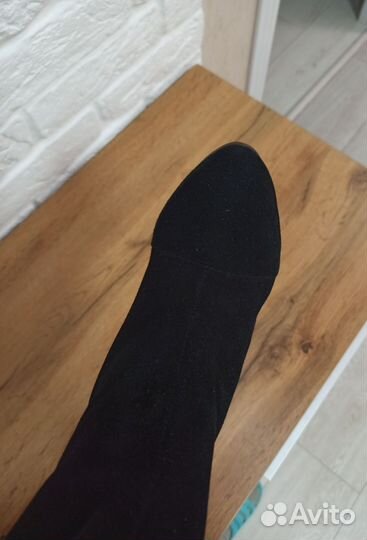 Сапоги натуральная замша 36 р-р