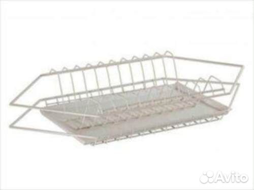 Посудосушитель 765мм белый угловой с рамкой