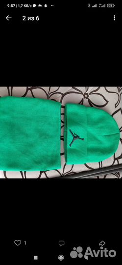 Комплект шапка и снуд зимний женский