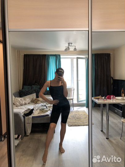 Комбинезон женский в рубчик