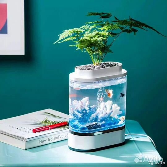 Акваферма Xiaomi Geometry Mini Lazy Fish Tank Pro