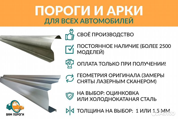 Ремонтные пороги Mercedes-Benz CLK-klasse (W208)