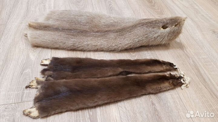 Шкуры норки и нутрии