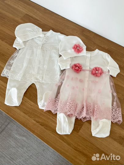 Комплект на выписку для девочки 56