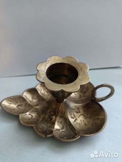 Подсвечник латунь