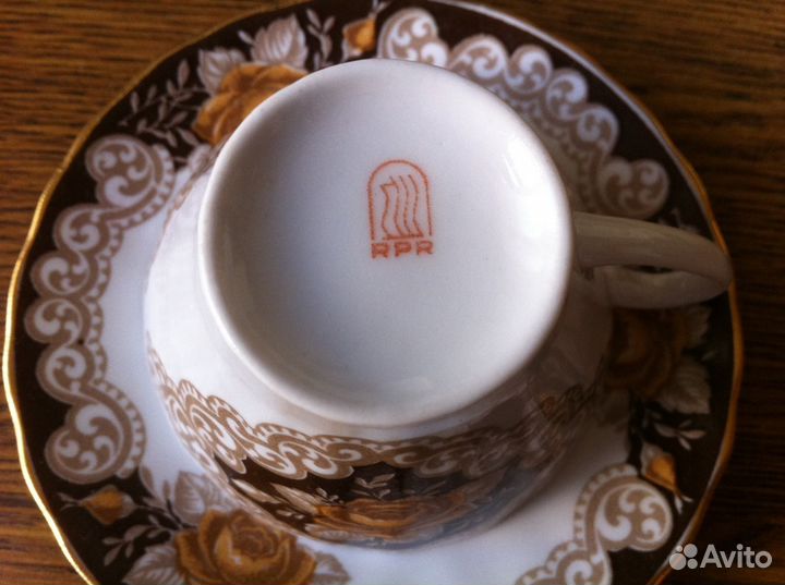 Кофейный набор (рижский фарфор) 18 предметов новый