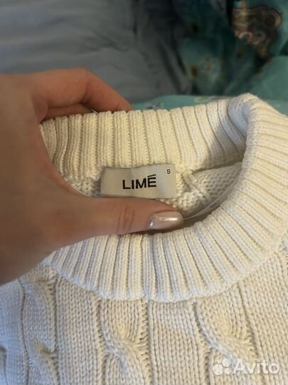 Свитер укороченный lime S