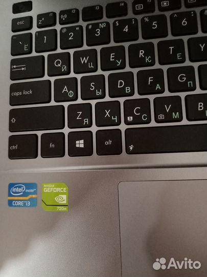 Ноутбук asus core I3