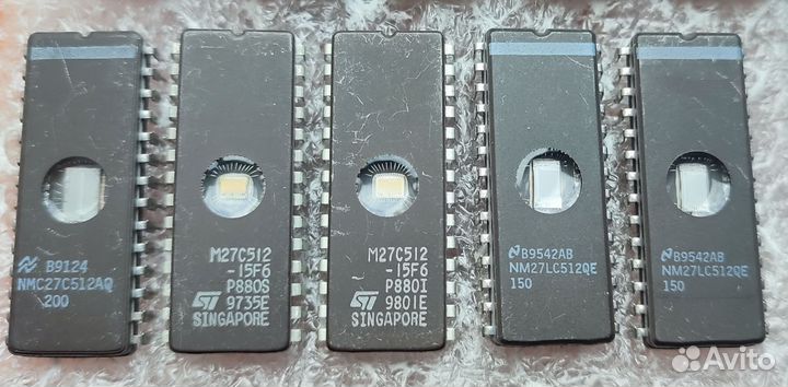 Микросхемы пзу Eprom M27C256,512,4002 sdip