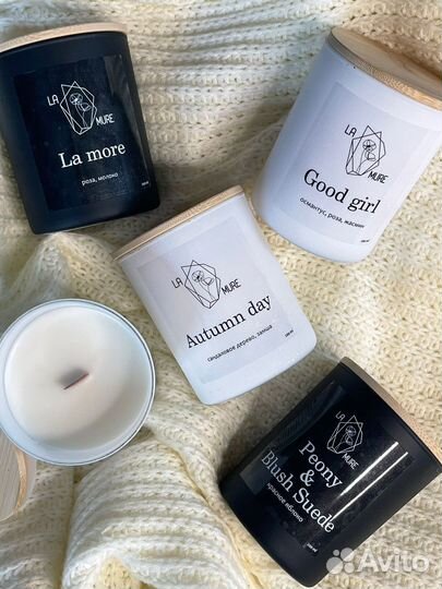 Свечи из кокосового, пчелиного воска